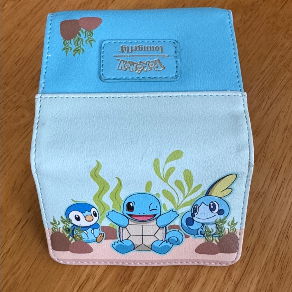 Loungefly Pokémon Trifold Wallet Piplup Squirtle Sobble ❤️ - Picture 8 of 12